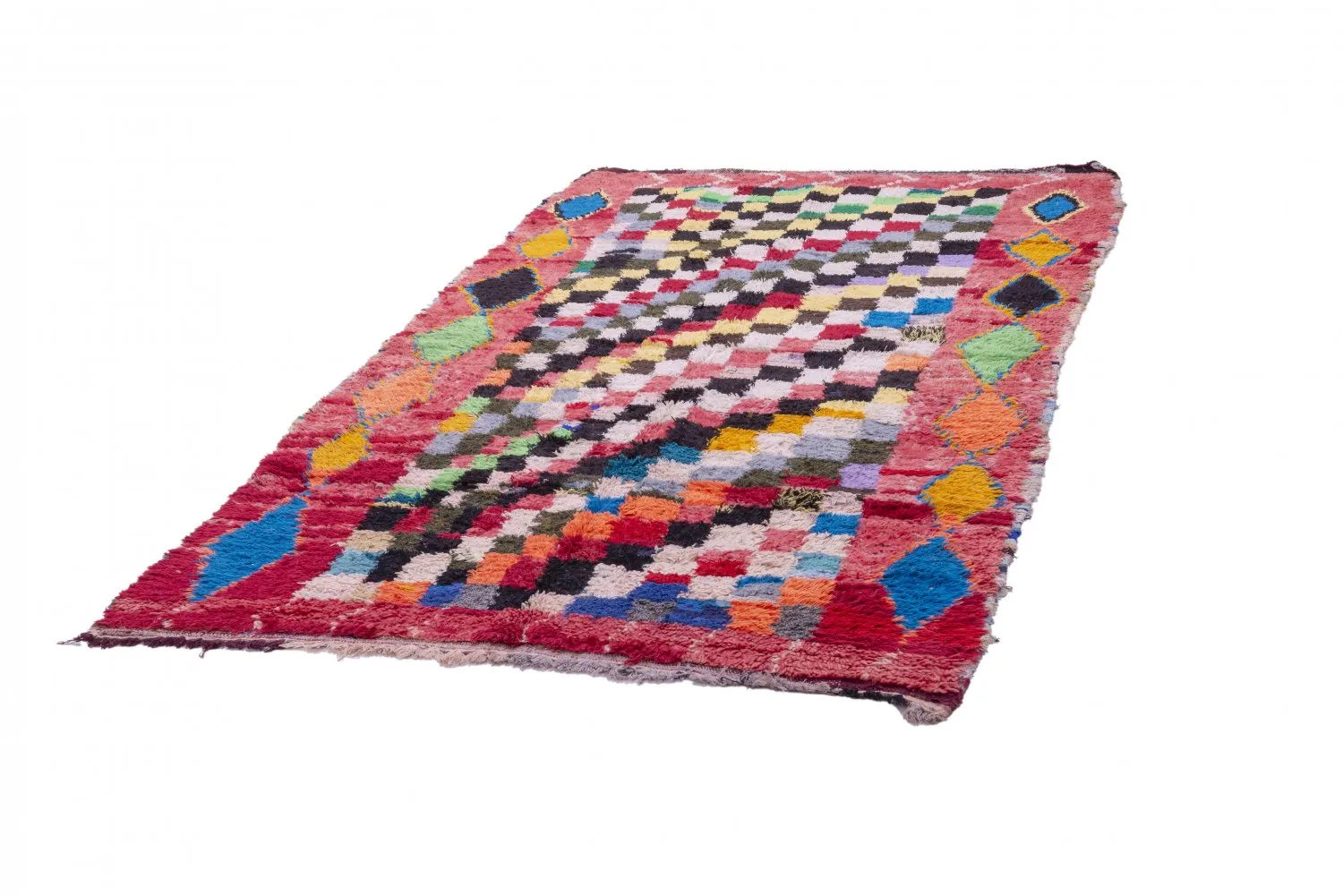 Tapis Marocain Berbère Boucherouite 240 x 140 cm