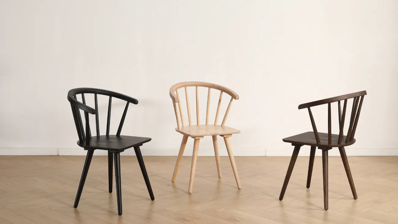 Chaise - Astrid (pigmenté blanc) - 2 pièces