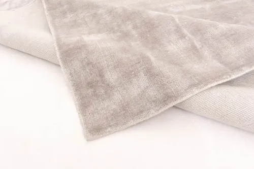 Tapis viscose - Jodhpur (gris clair/beige)