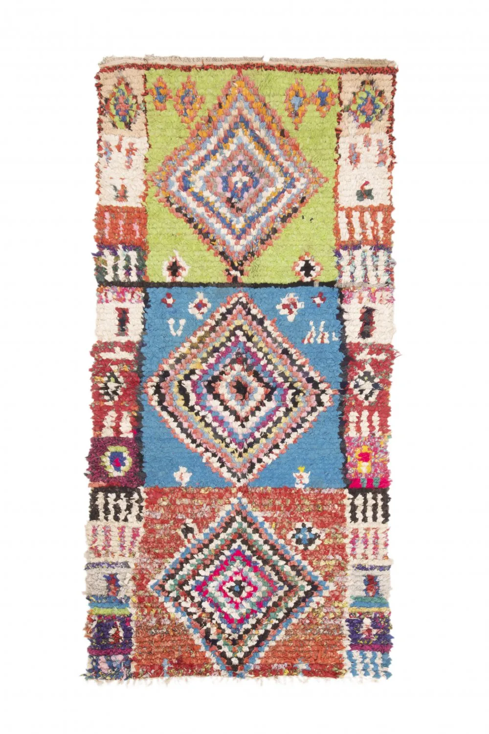 Tapis Marocain Berbère Boucherouite 205 x 100 cm