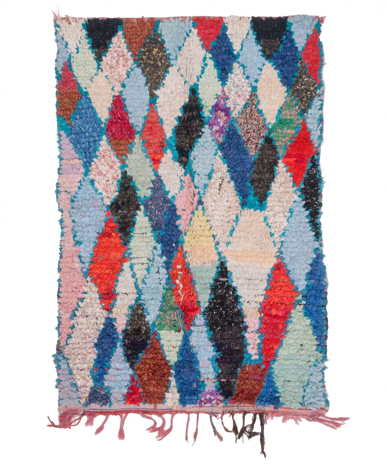Tapis Marocain Berbère Boucherouite 200 x 130 cm