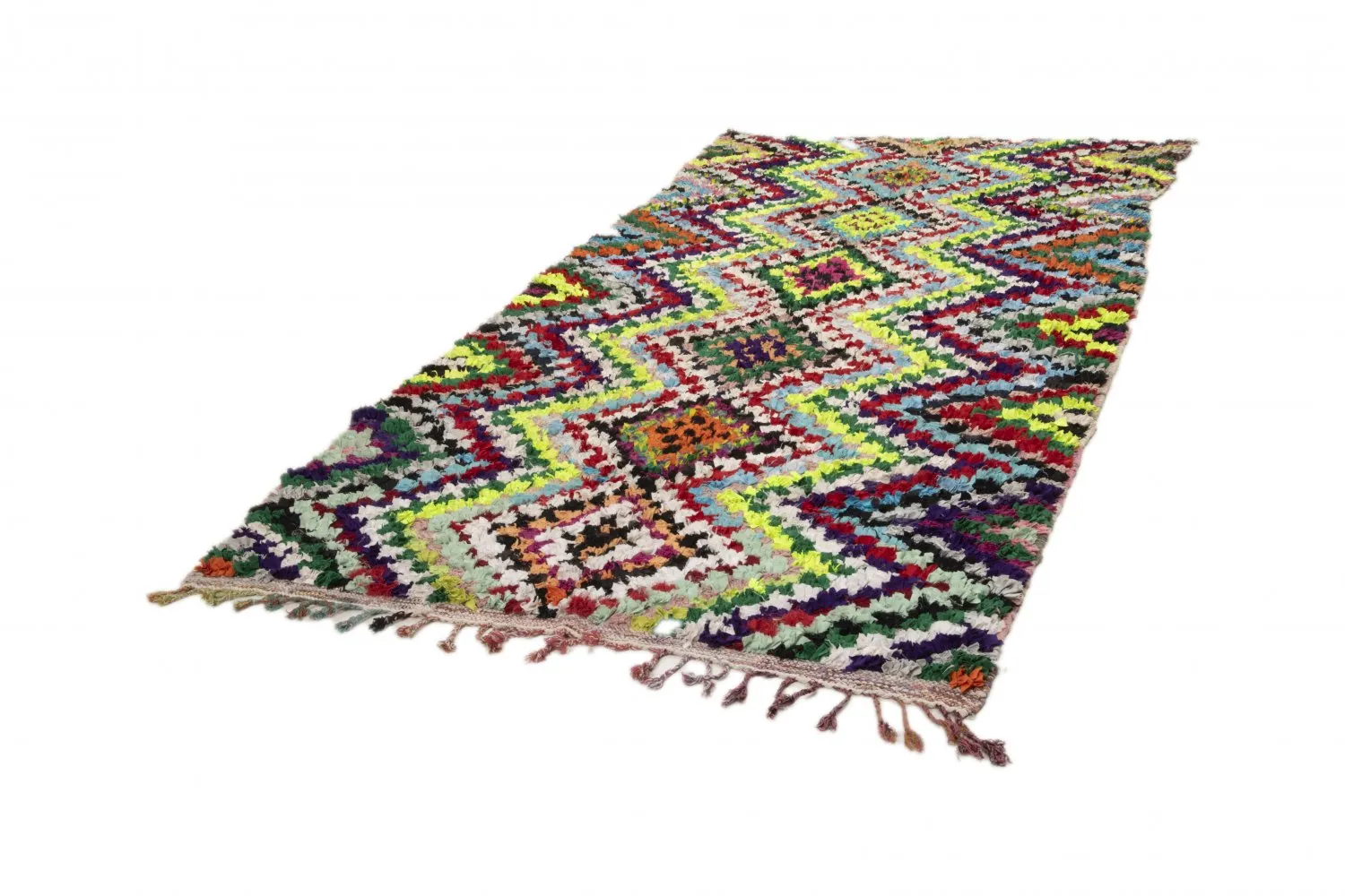 Tapis berbère marocain Boucherouite 315 x 170 cm