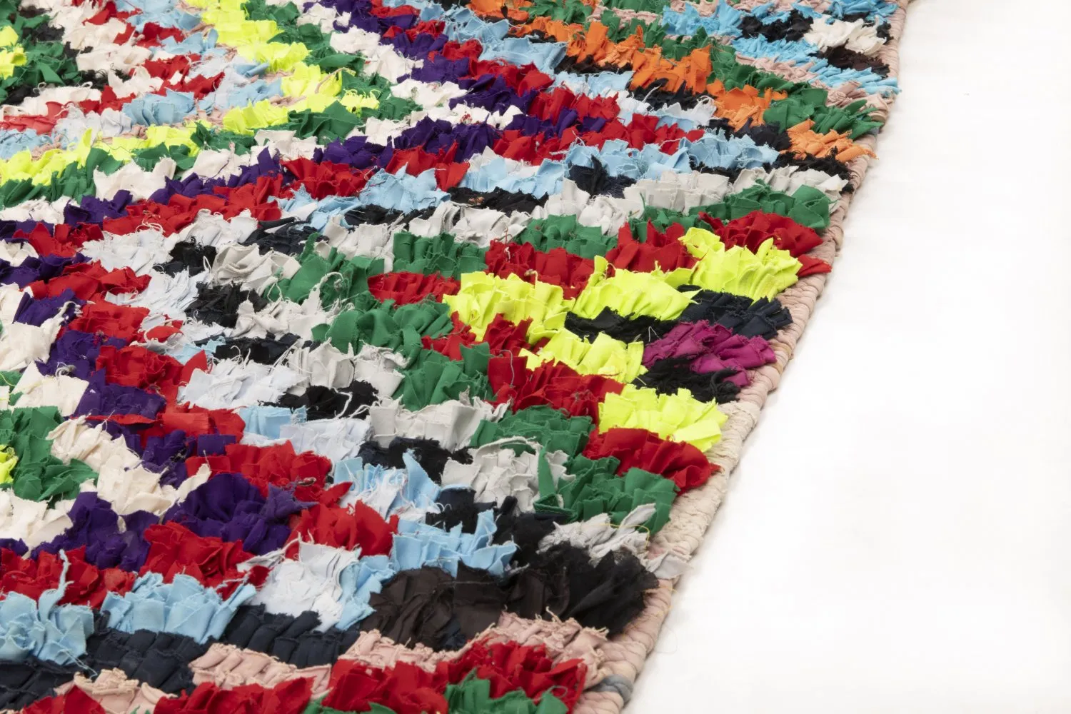 Tapis berbère marocain Boucherouite 315 x 170 cm