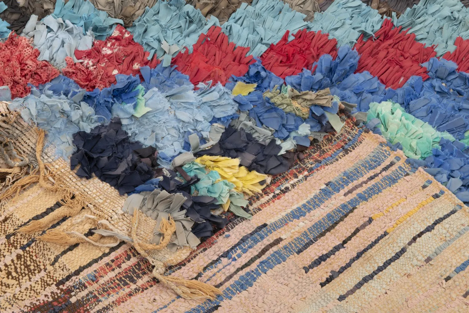 Tapis Marocain Berbère Boucherouite 225 x 155 cm