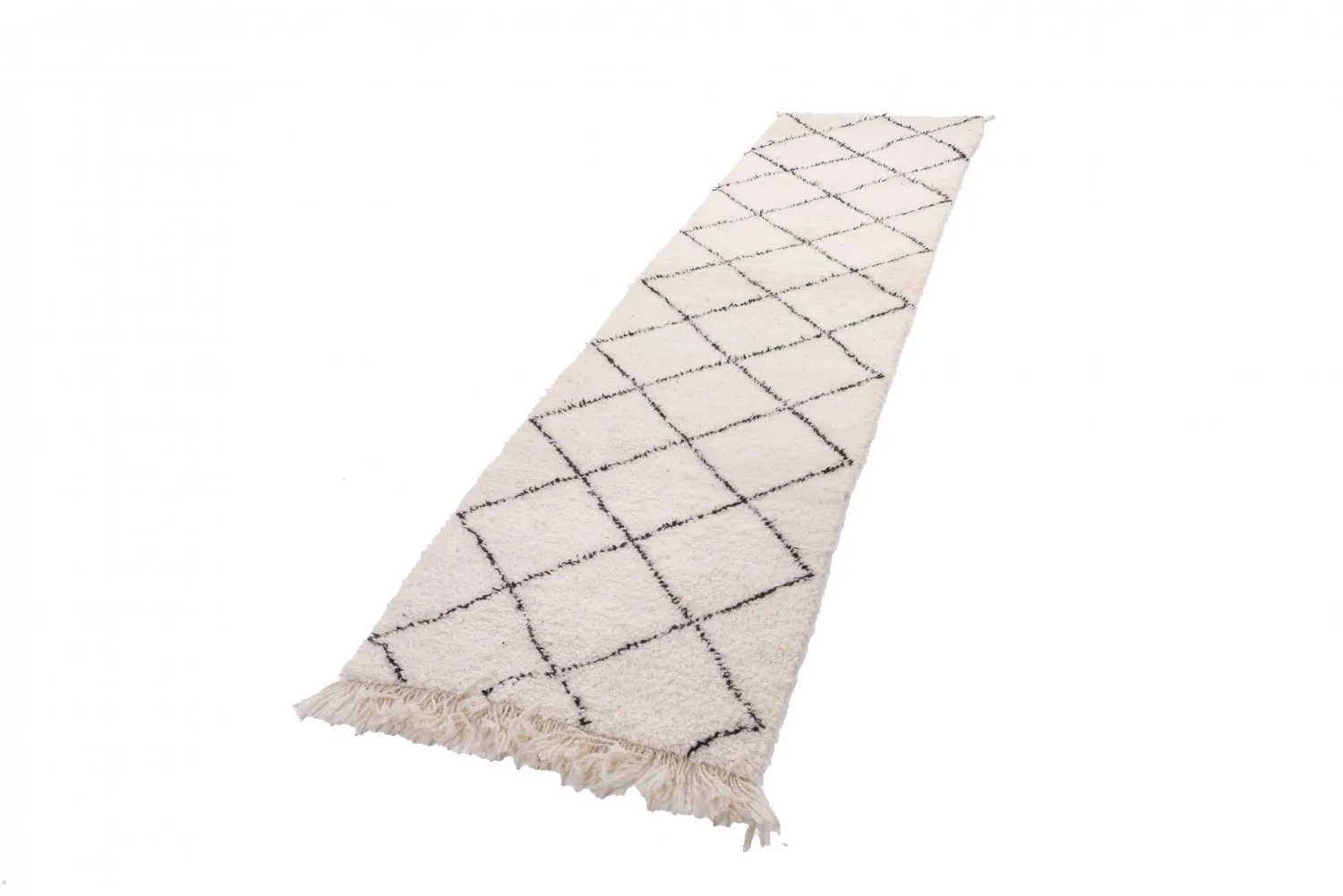 Tapis Kilim Marocain Berbère Beni Ouarain 305 x 85 cm