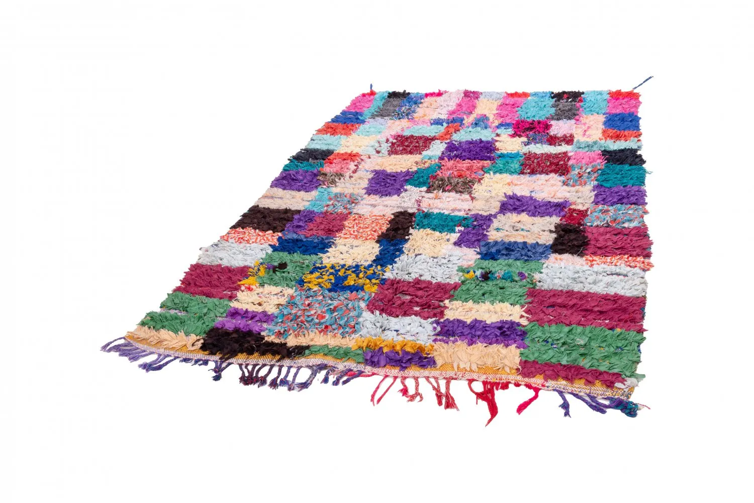 Tapis Marocain Berbère Boucherouite 210 x 150 cm