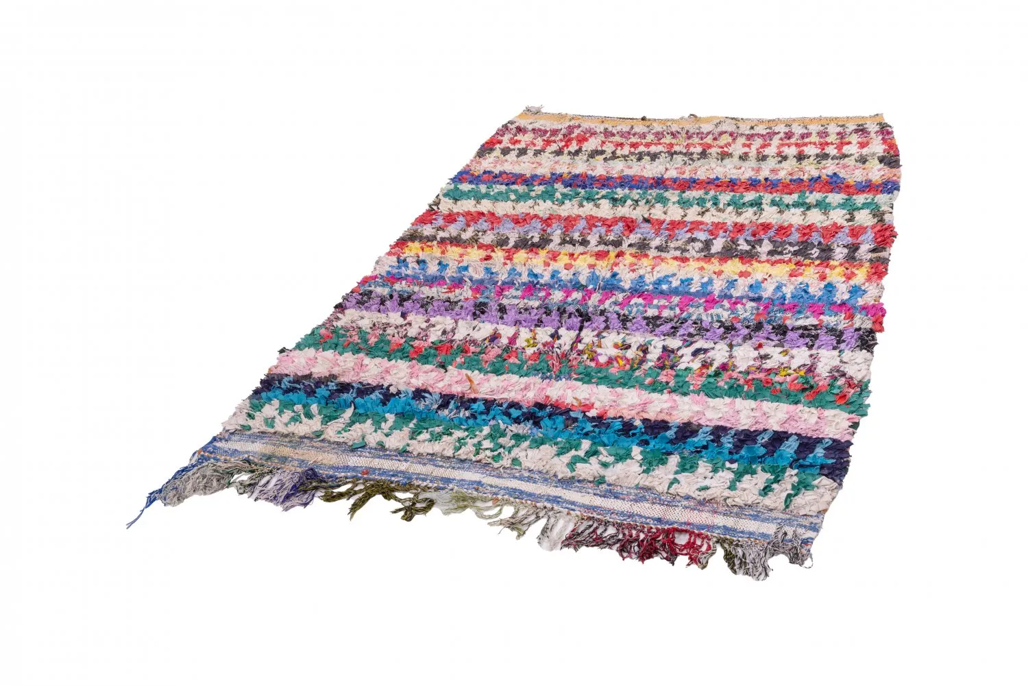 Tapis Marocain Berbère Boucherouite 220 x 135 cm