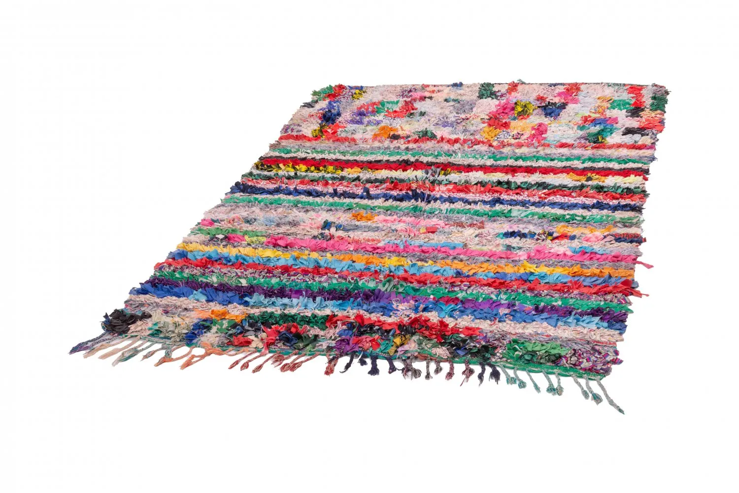 Tapis Marocain Berbère Boucherouite 210 x 145 cm
