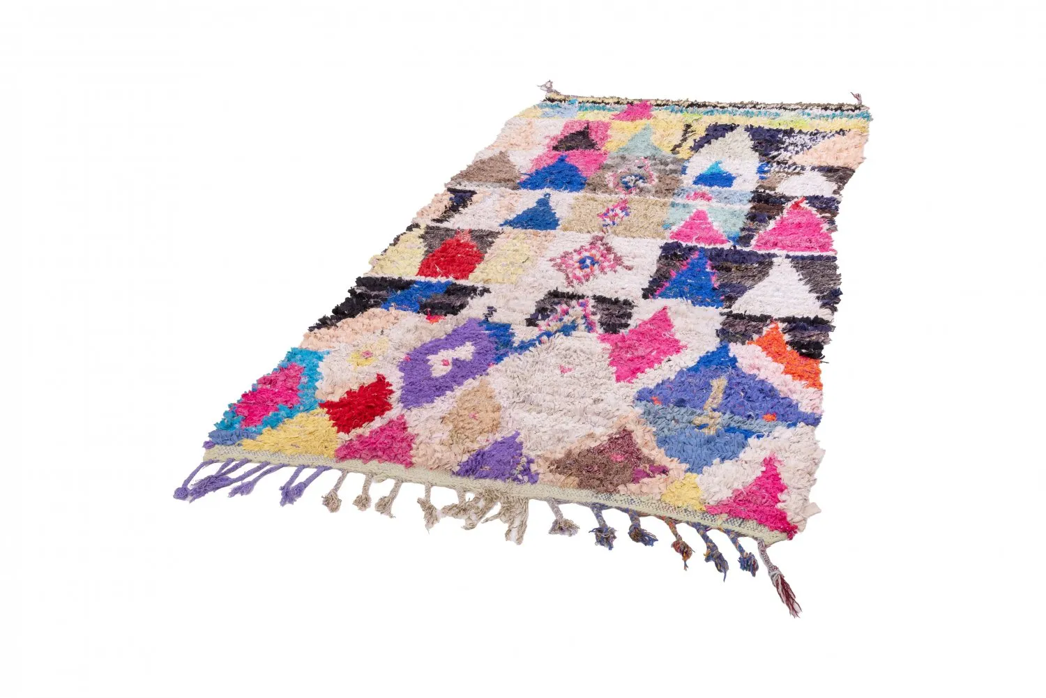 Tapis Marocain Berbère Boucherouite 245 x 135 cm
