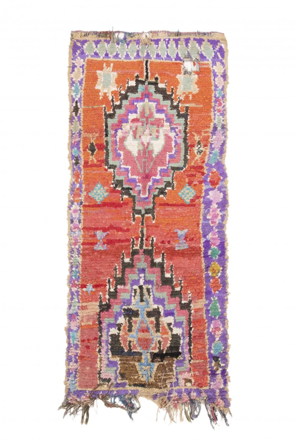 Tapis Marocain Berbère Boucherouite 220 x 105 cm