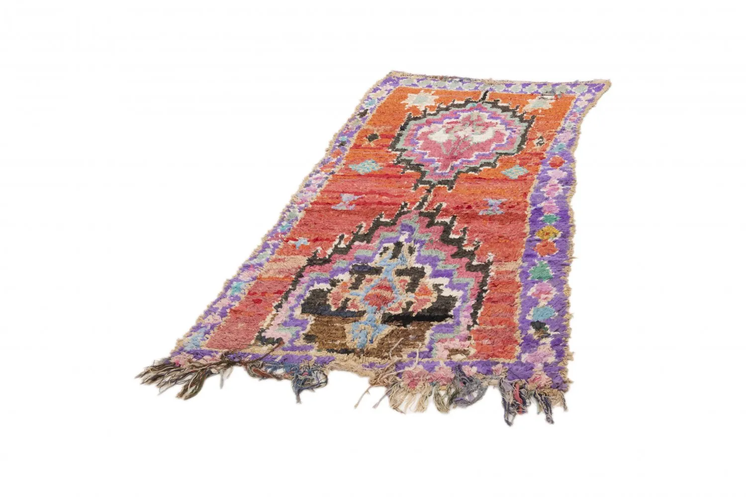Tapis Marocain Berbère Boucherouite 220 x 105 cm
