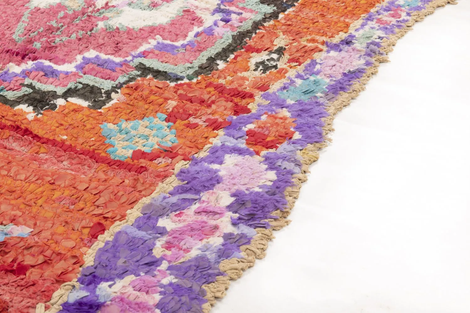 Tapis Marocain Berbère Boucherouite 220 x 105 cm
