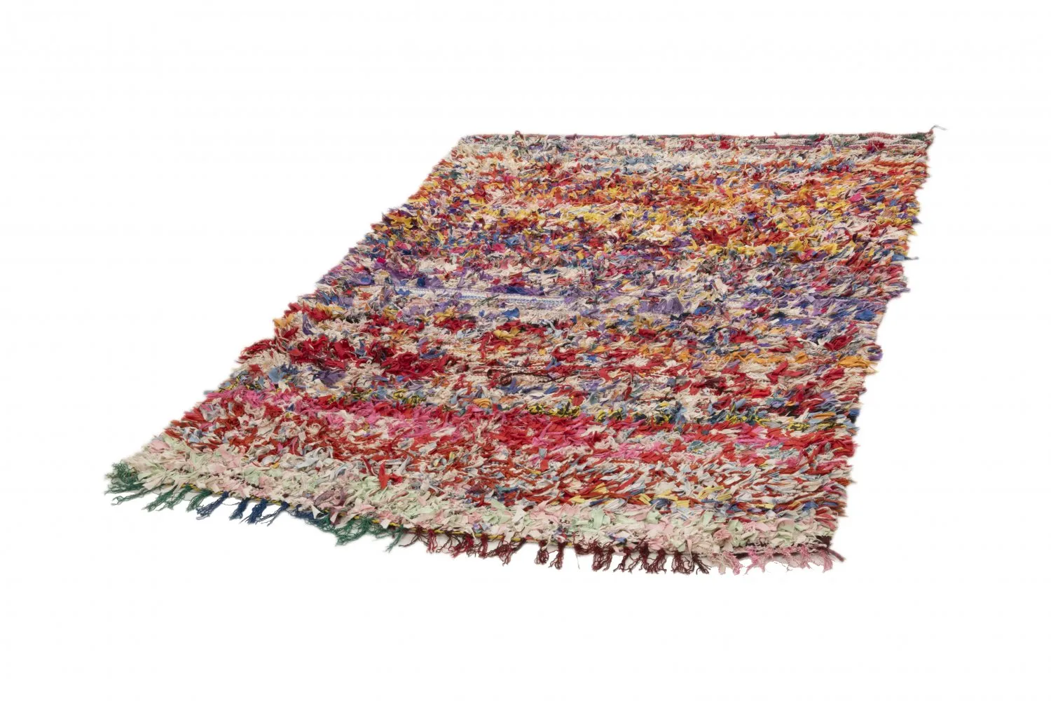 Tapis Marocain Berbère Boucherouite 205 x 140 cm
