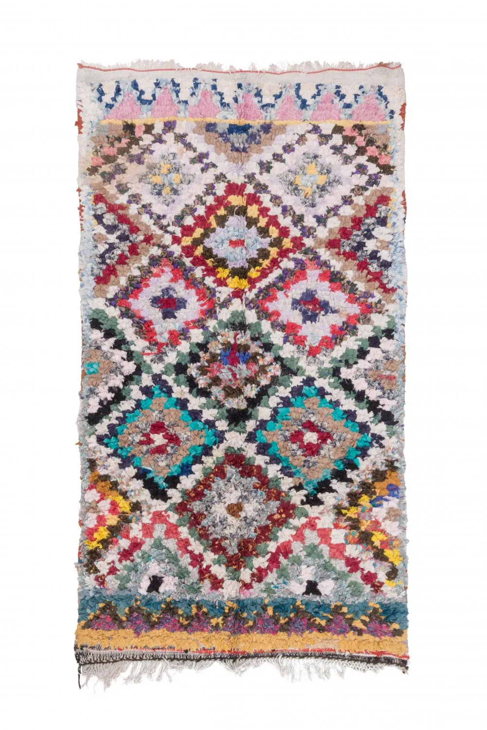 Tapis Marocain Berbère Boucherouite 235 x 130 cm