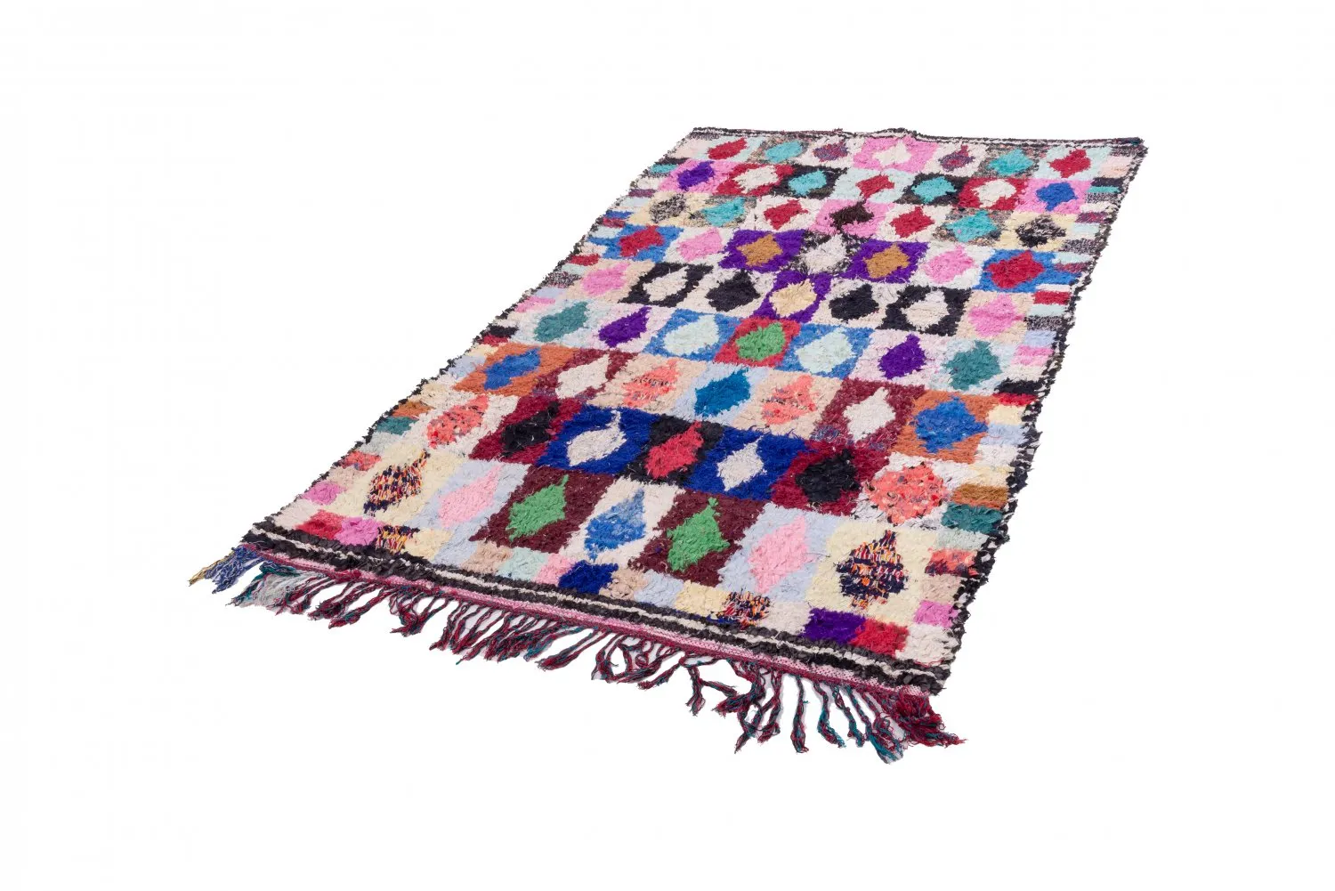 Tapis Marocain Berbère Boucherouite 255 x 145 cm