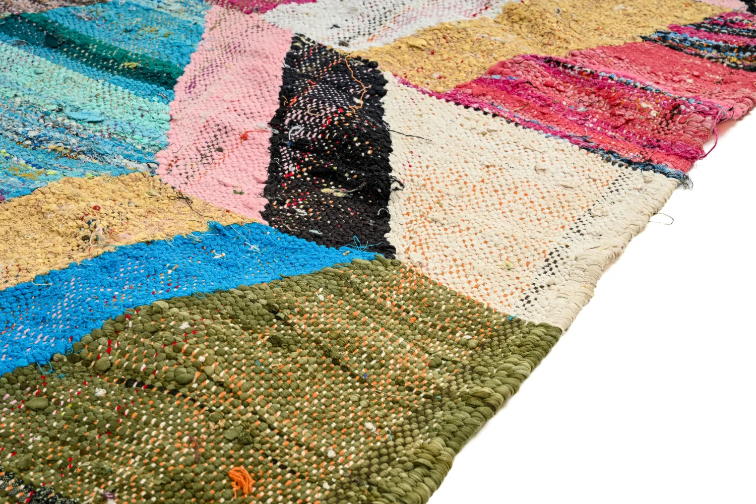 Tapis berbère marocain Boucherouite 150 x 275 cm