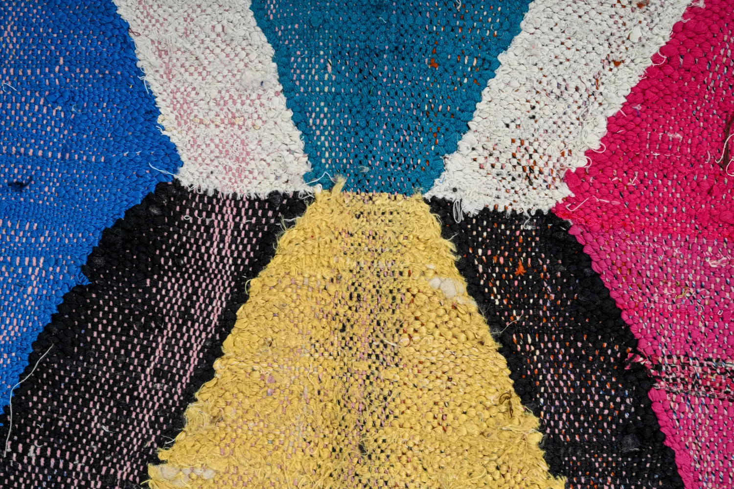 Tapis berbère marocain Boucherouite 150 x 275 cm
