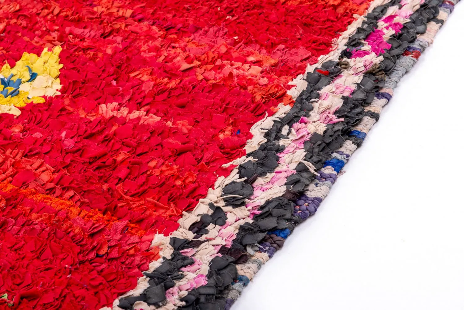 Tapis Marocain Berbère Boucherouite 170 x 135 cm