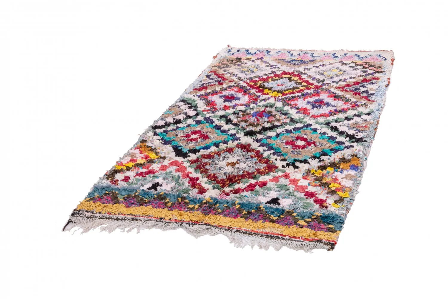 Tapis Marocain Berbère Boucherouite 235 x 130 cm