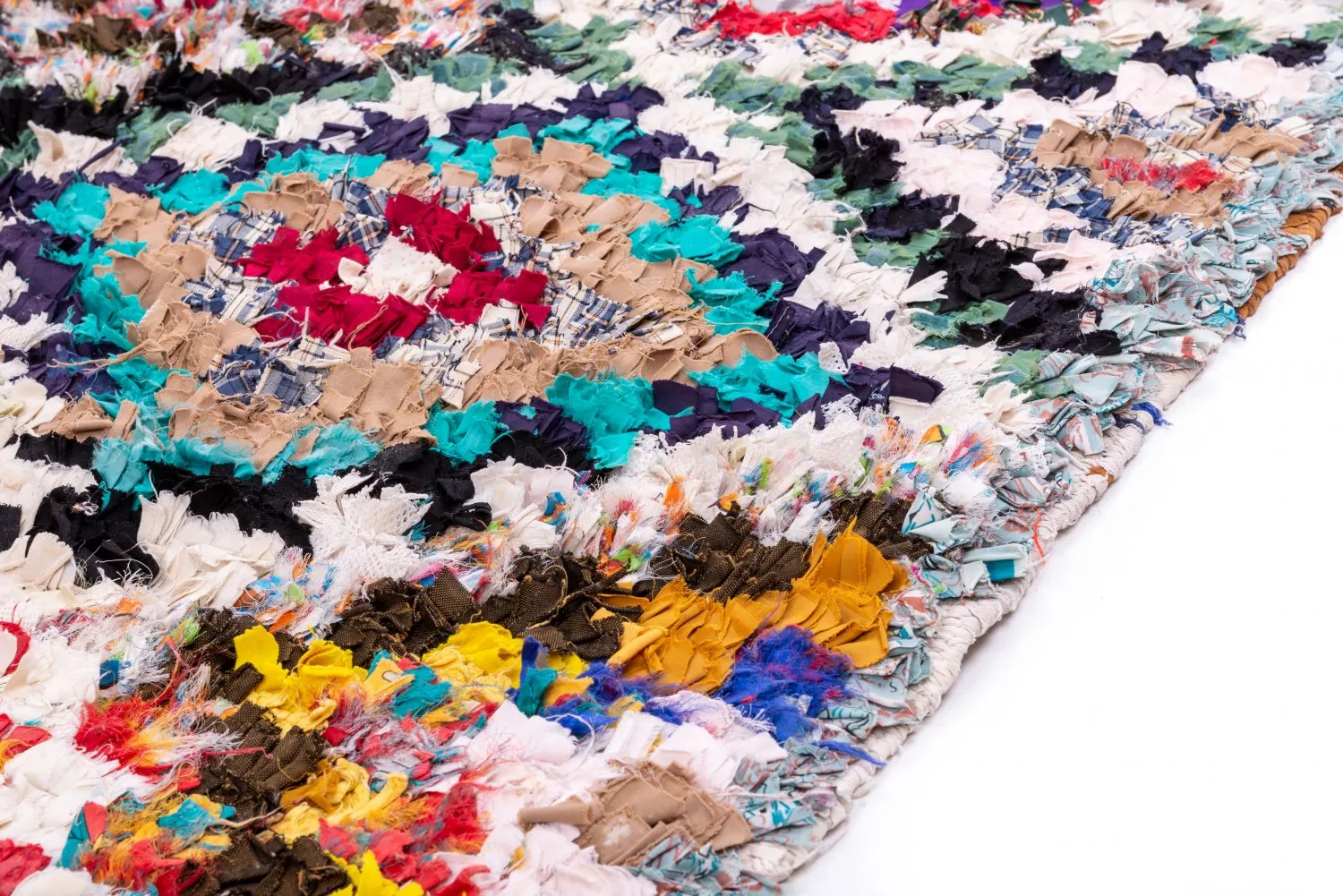 Tapis Marocain Berbère Boucherouite 235 x 130 cm