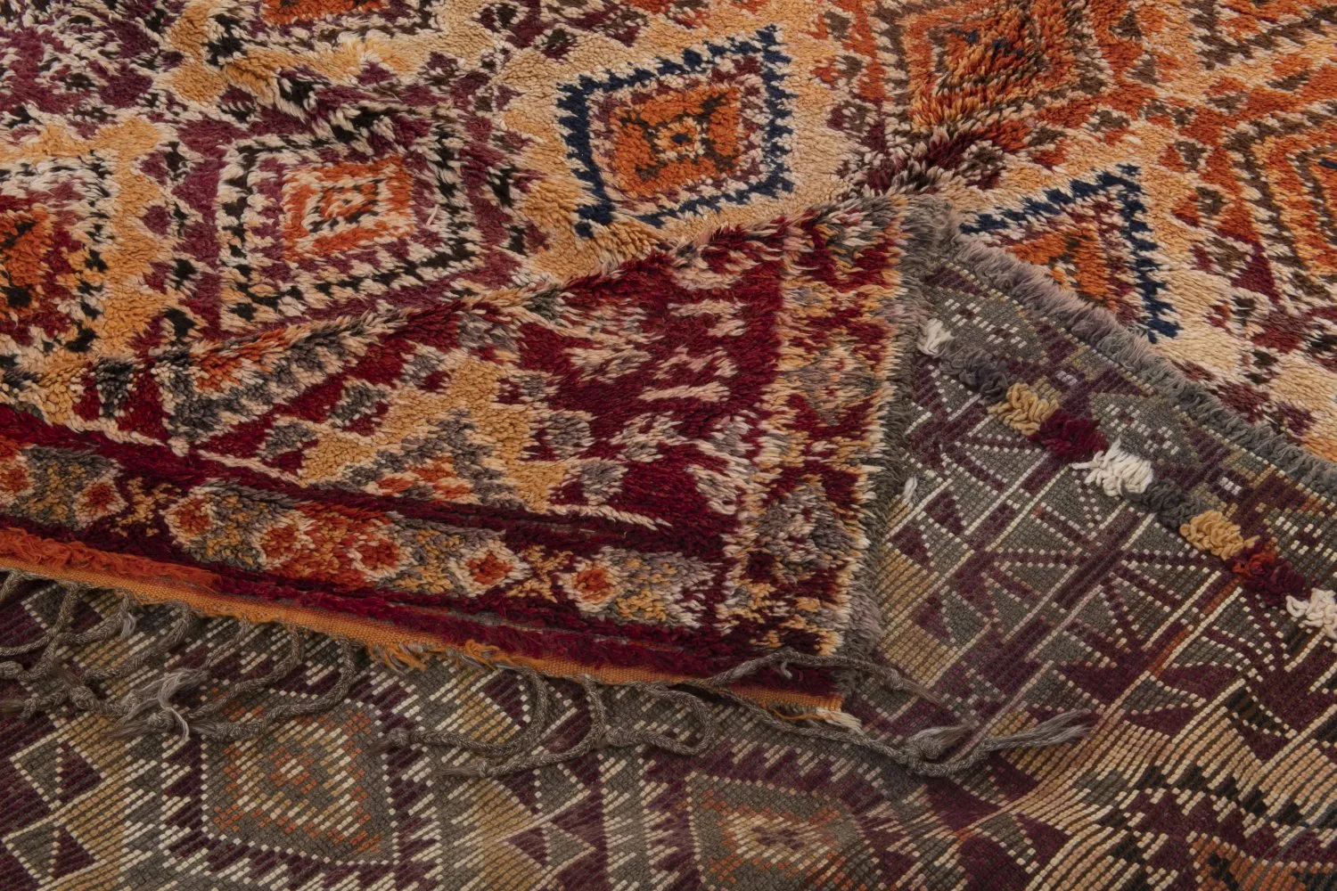 Tapis kilim marocain Azilal Édition spéciale 520 x 210 cm
