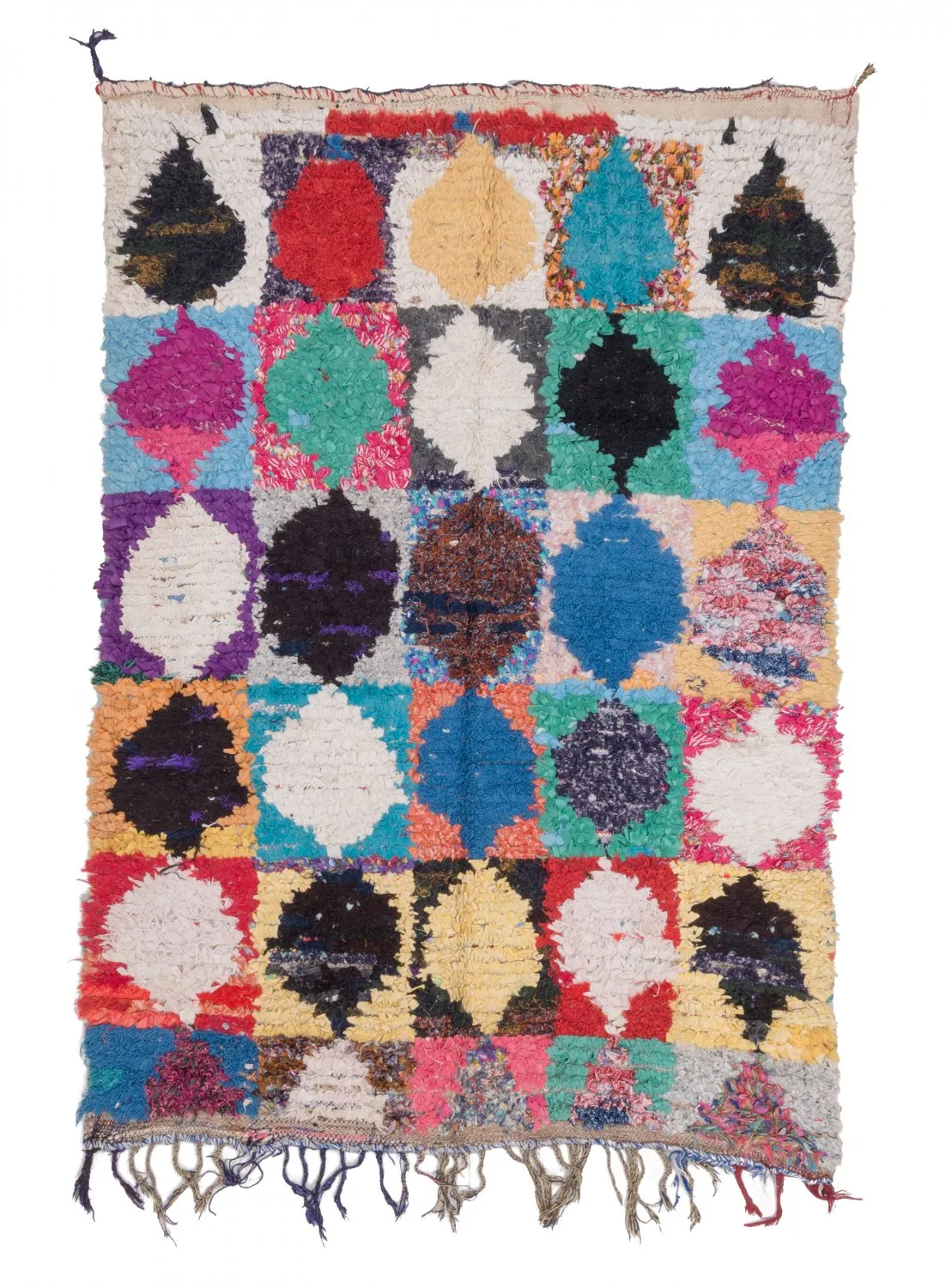 Tapis Marocain Berbère Boucherouite 210 x 130 cm