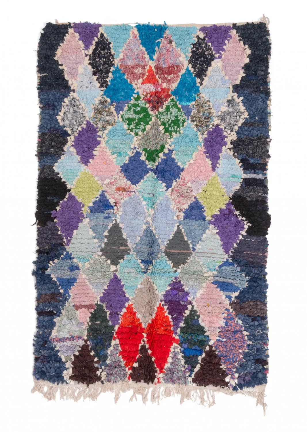 Tapis Marocain Berbère Boucherouite 215 x 135 cm