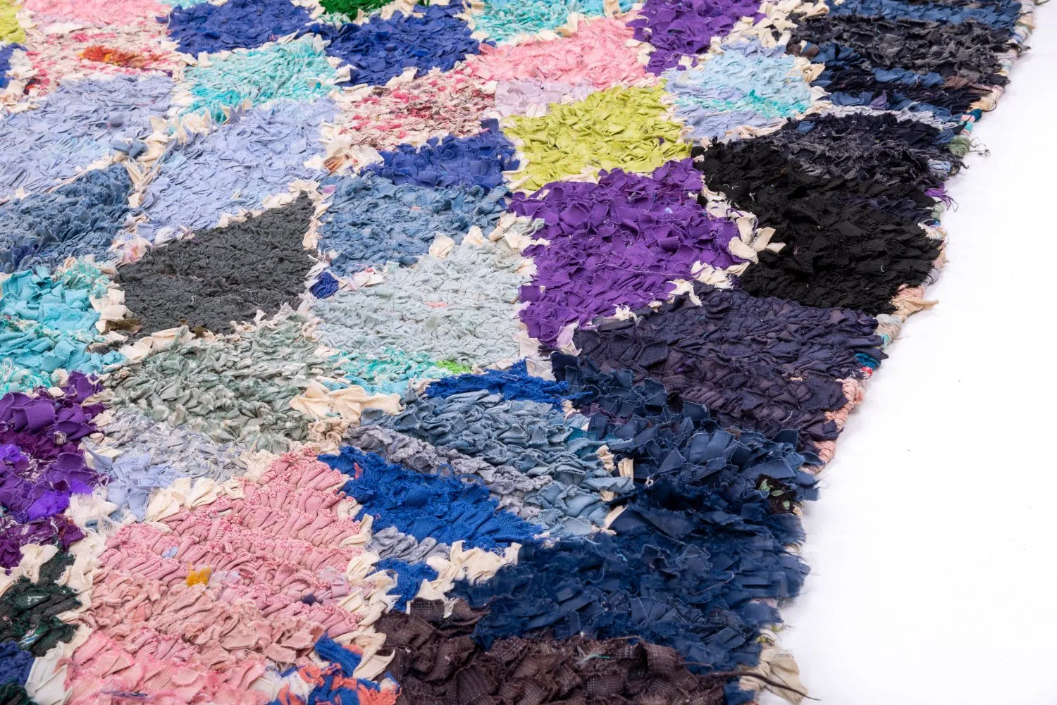 Tapis Marocain Berbère Boucherouite 215 x 135 cm