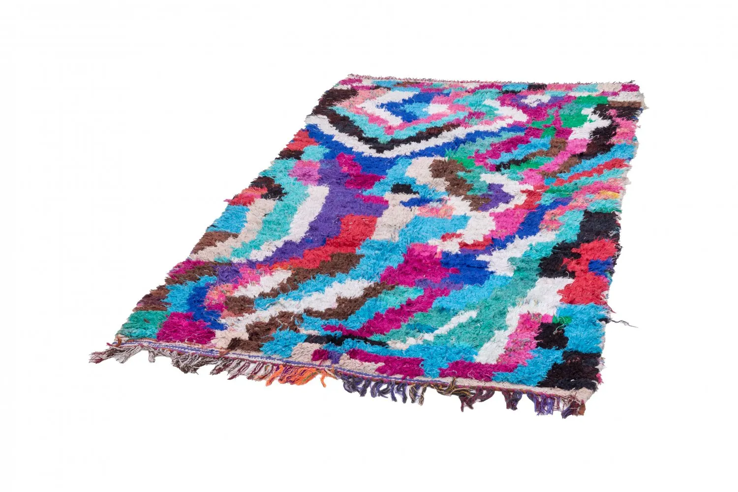Tapis Marocain Berbère Boucherouite 210 x 120 cm