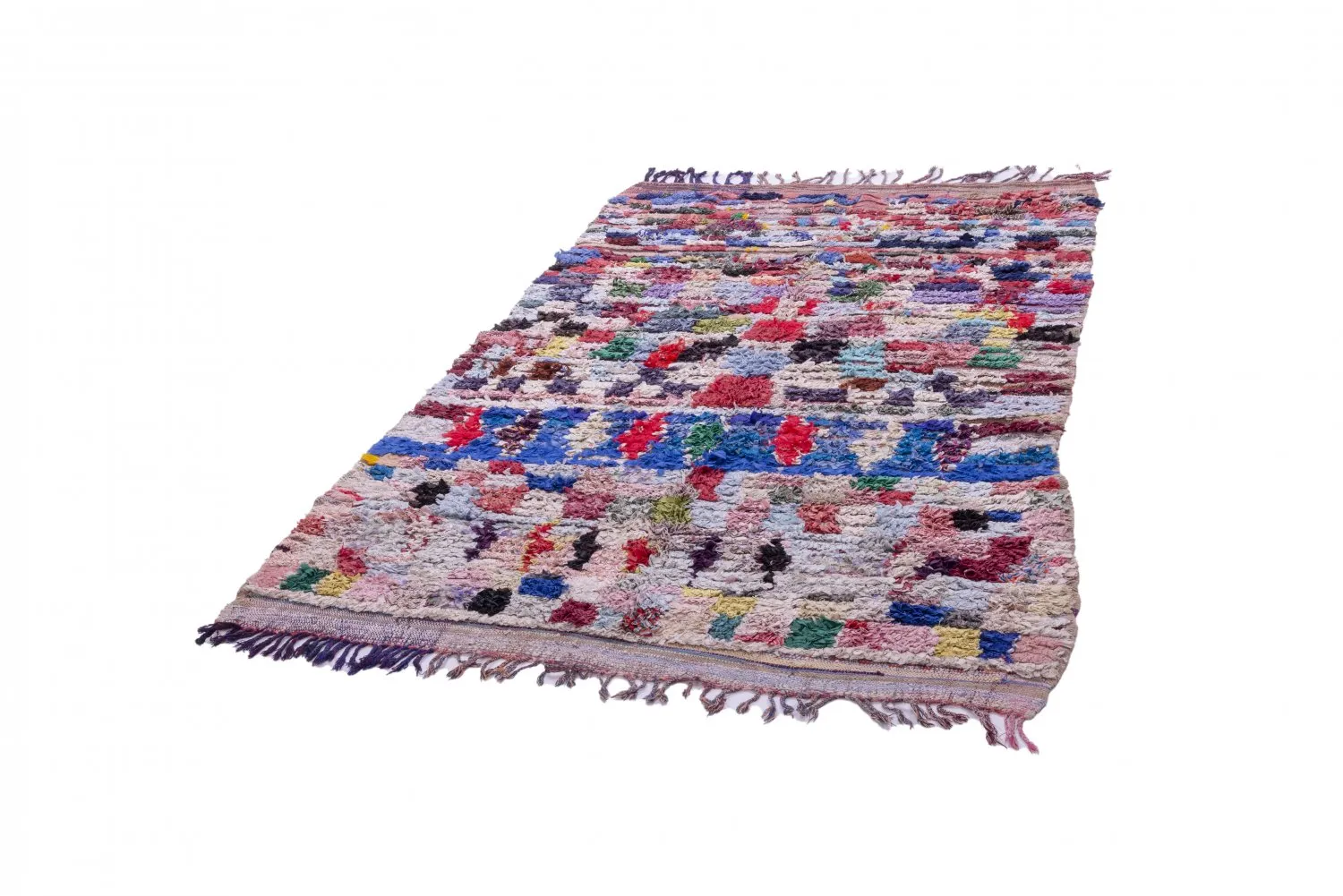 Tapis Marocain Berbère Boucherouite 215 x 140 cm