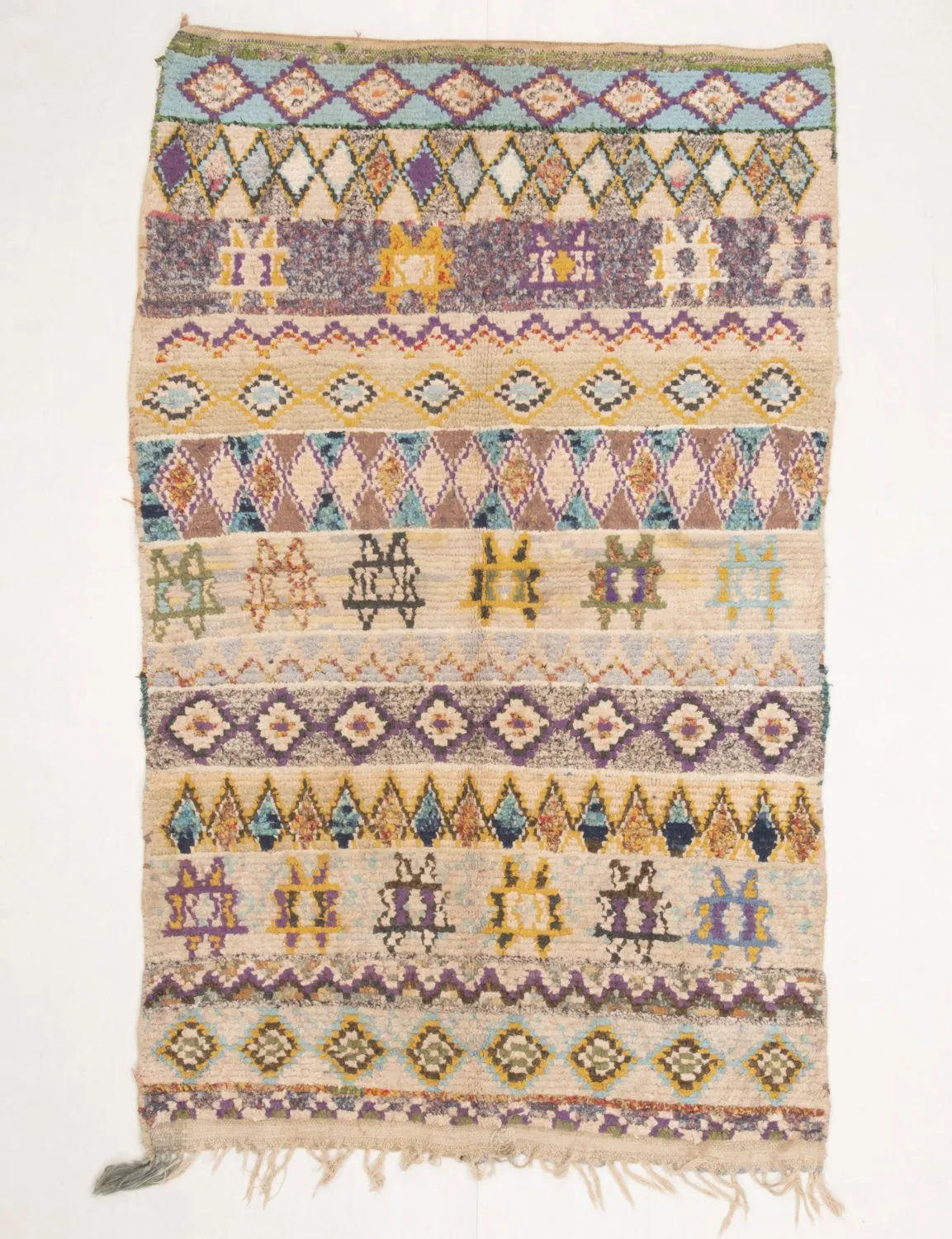 Tapis Marocain Berbère Boucherouite 195 x 115 cm