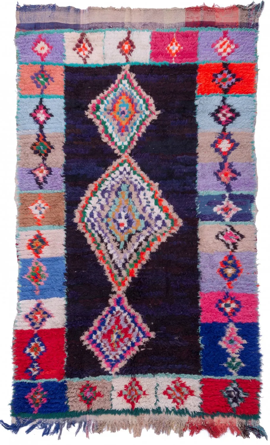 Tapis Marocain Berbère Boucherouite 250 x 145 cm