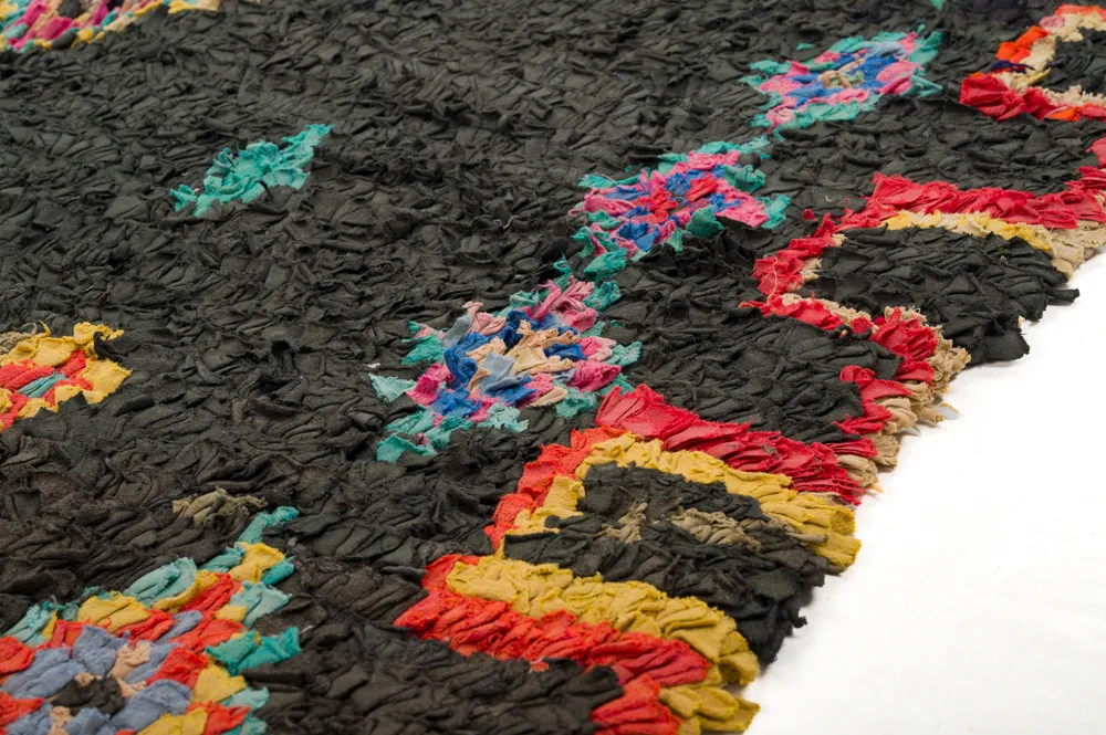 Tapis berbère marocain Boucherouite 285 x 120 cm