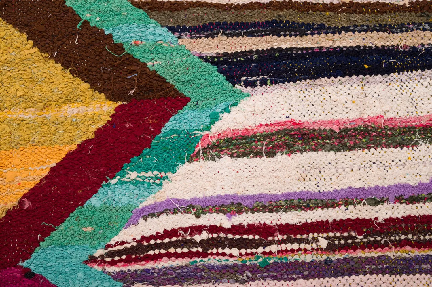 Tapis berbère marocain Boucherouite 150 x 285 cm