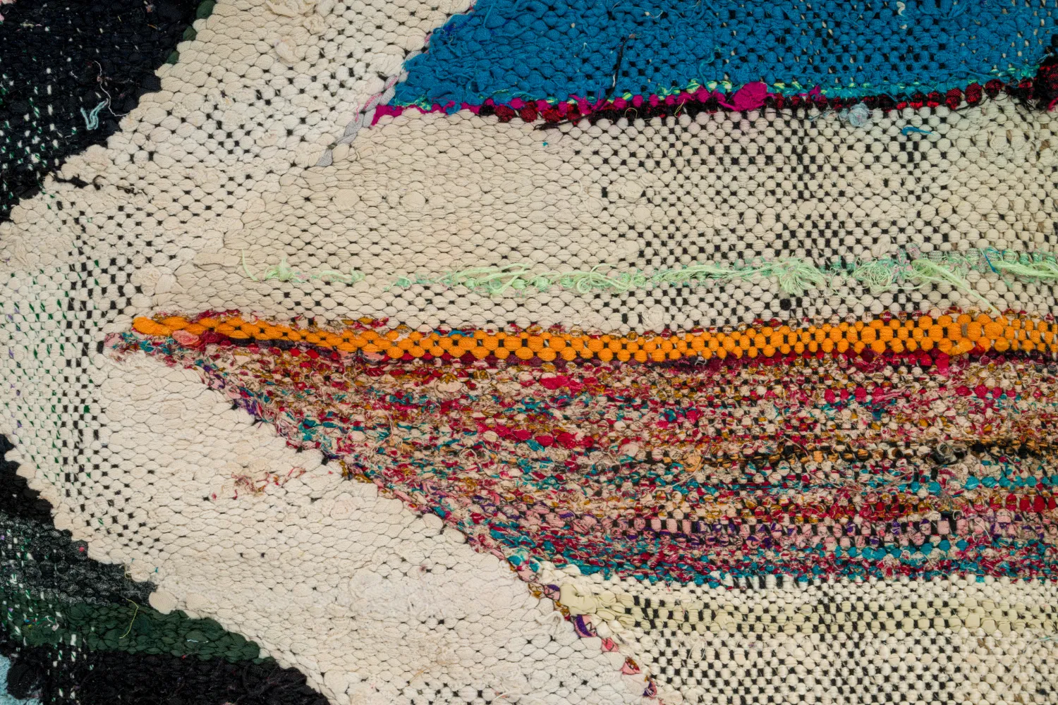 Tapis berbère marocain Boucherouite 120 x 275 cm