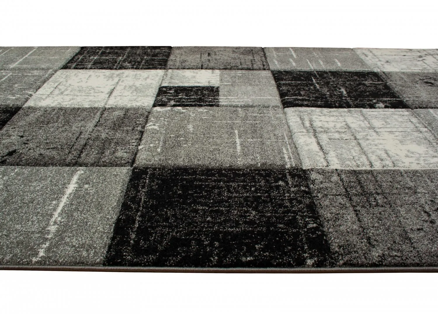 Tapis Wilton - London Square (noir)