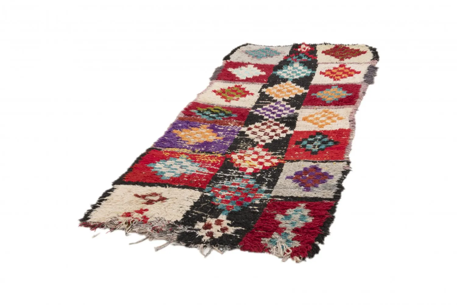 Tapis Marocain Berbère Boucherouite 200 x 85 cm