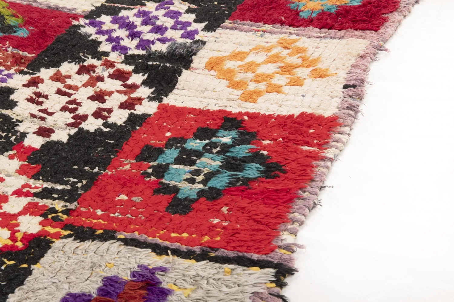 Tapis Marocain Berbère Boucherouite 200 x 85 cm