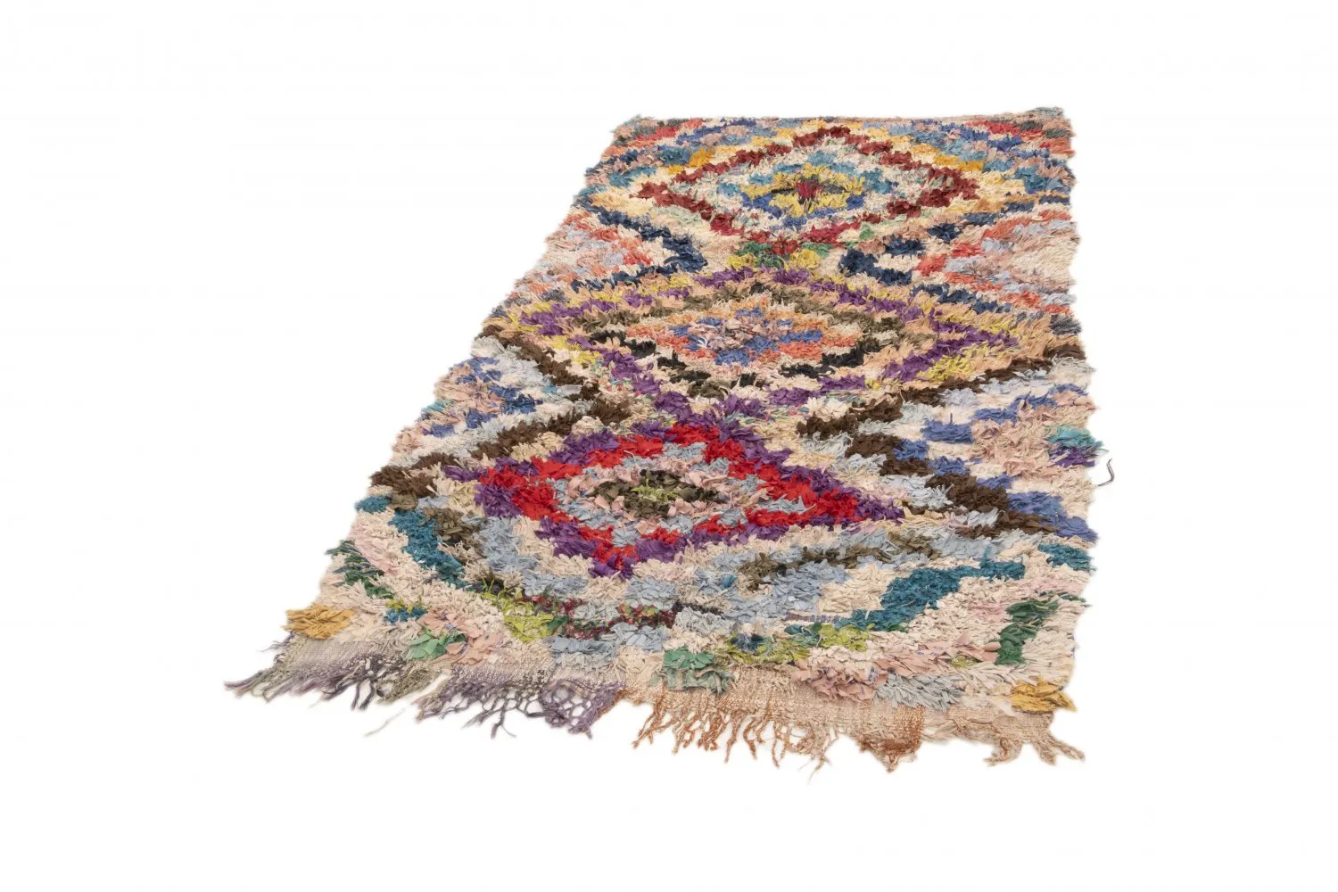 Tapis Marocain Berbère Boucherouite 230 x 125 cm