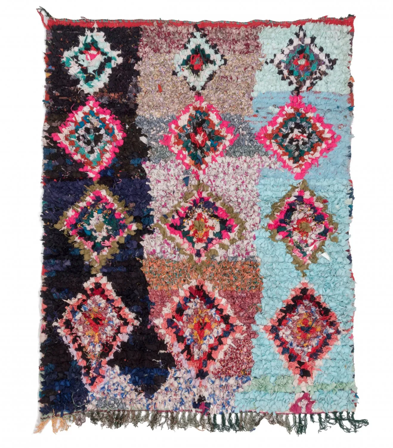 Tapis Marocain Berbère Boucherouite 195 x 150 cm