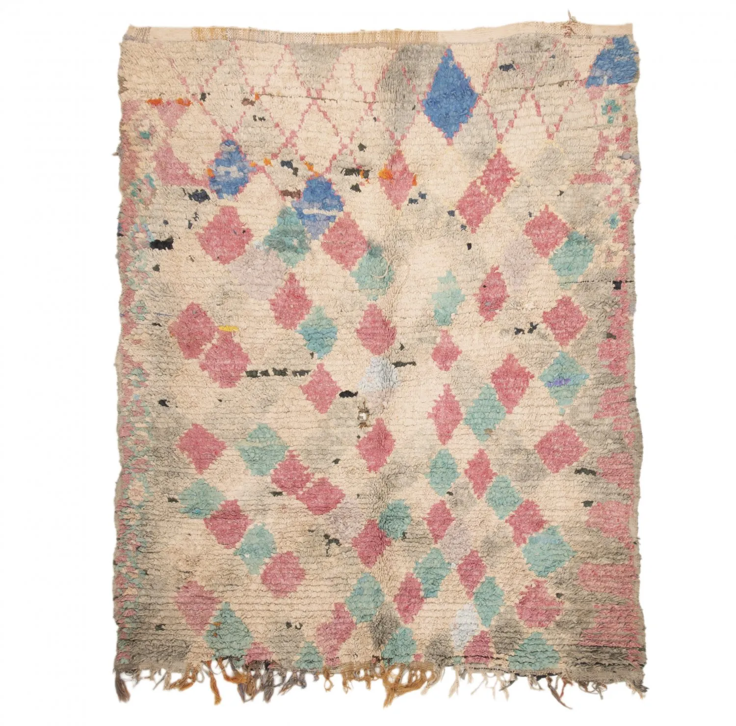 Tapis Marocain Berbère Boucherouite 205 x 170 cm