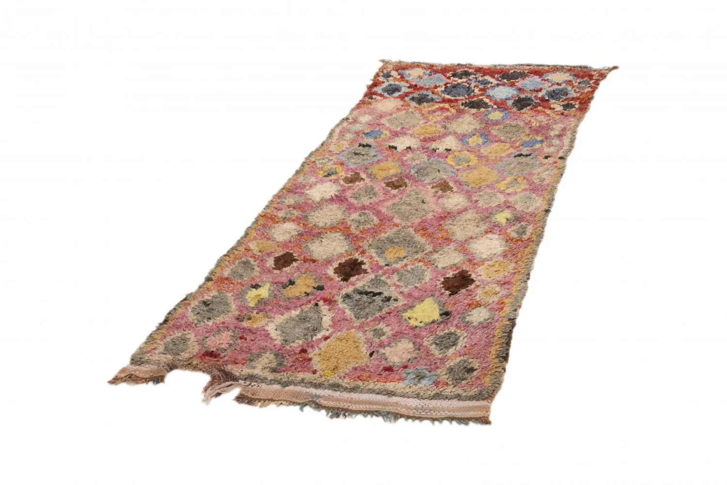 Tapis Marocain Berbère Boucherouite 255 x 100 cm
