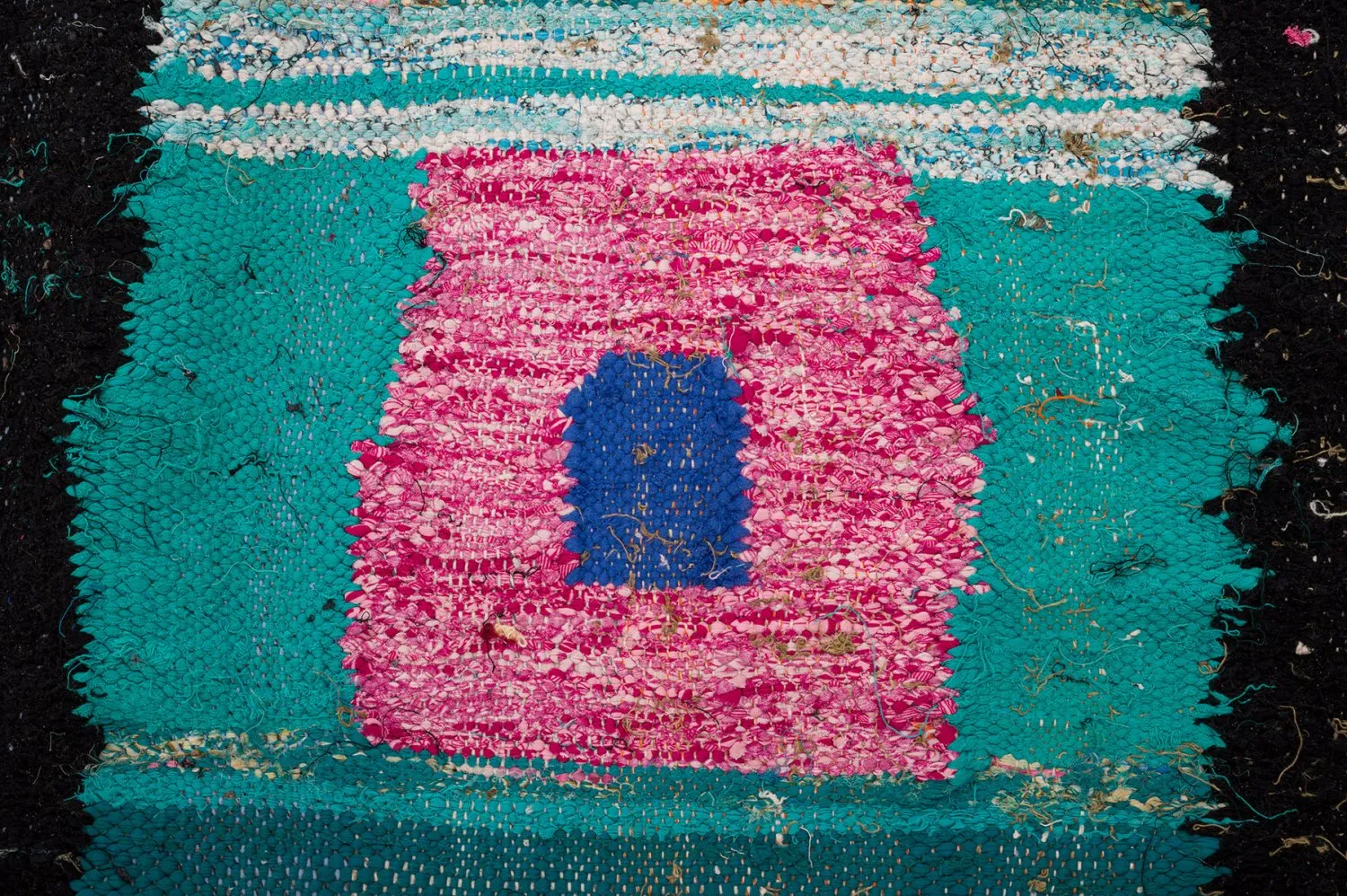 Tapis berbère marocain Boucherouite 140 x 225 cm