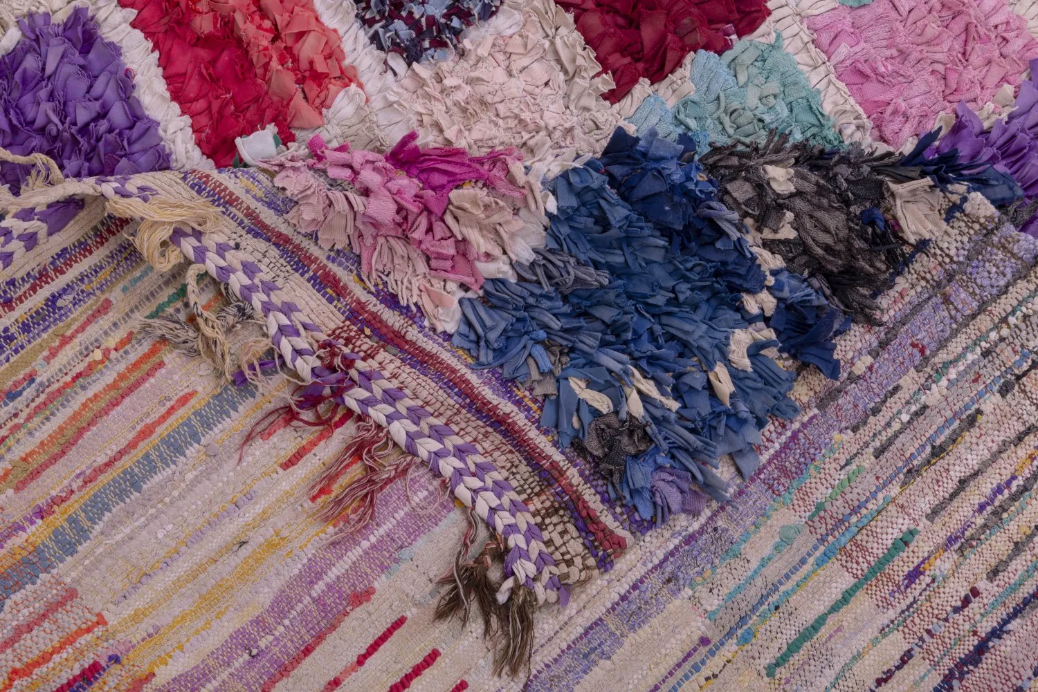 Tapis Marocain Berbère Boucherouite 265 x 165 cm