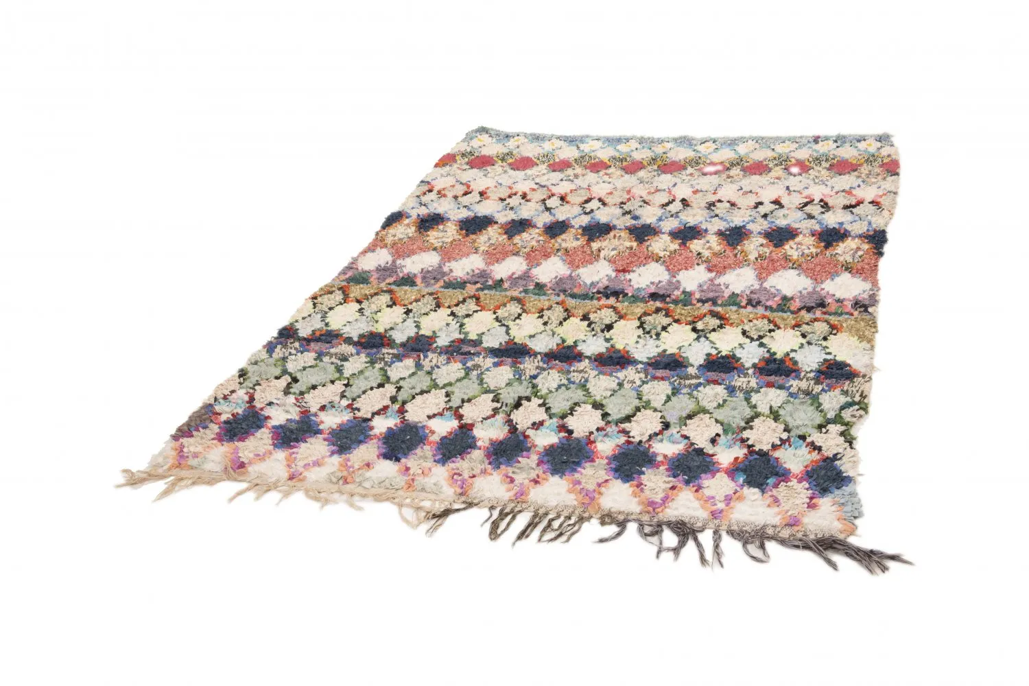 Tapis Marocain Berbère Boucherouite 210 x 140 cm