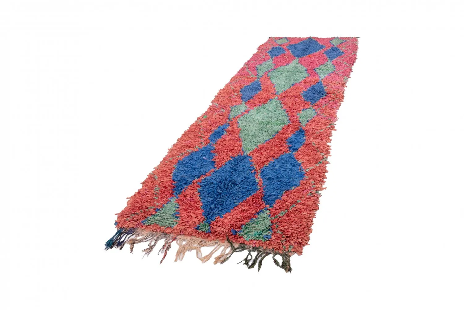 Tapis Marocain Berbère Boucherouite 330 x 100 cm