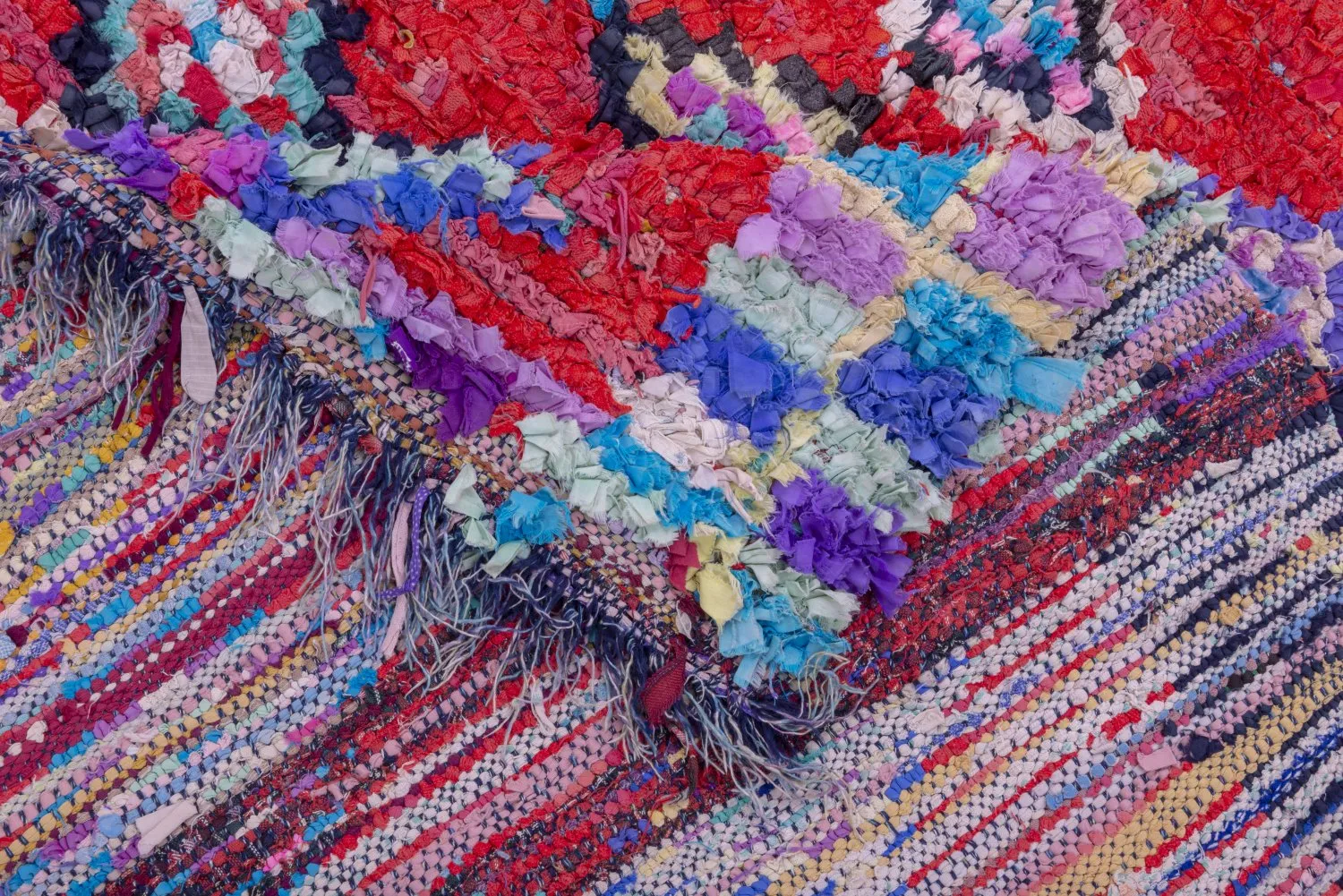 Tapis Marocain Berbère Boucherouite 245 x 150 cm