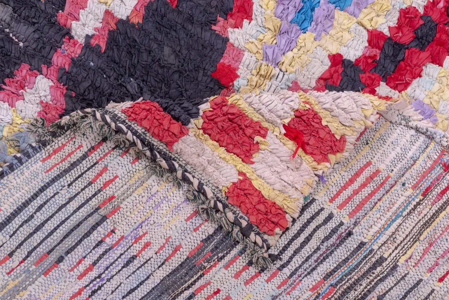 Tapis Marocain Berbère Boucherouite 235 x 130 cm