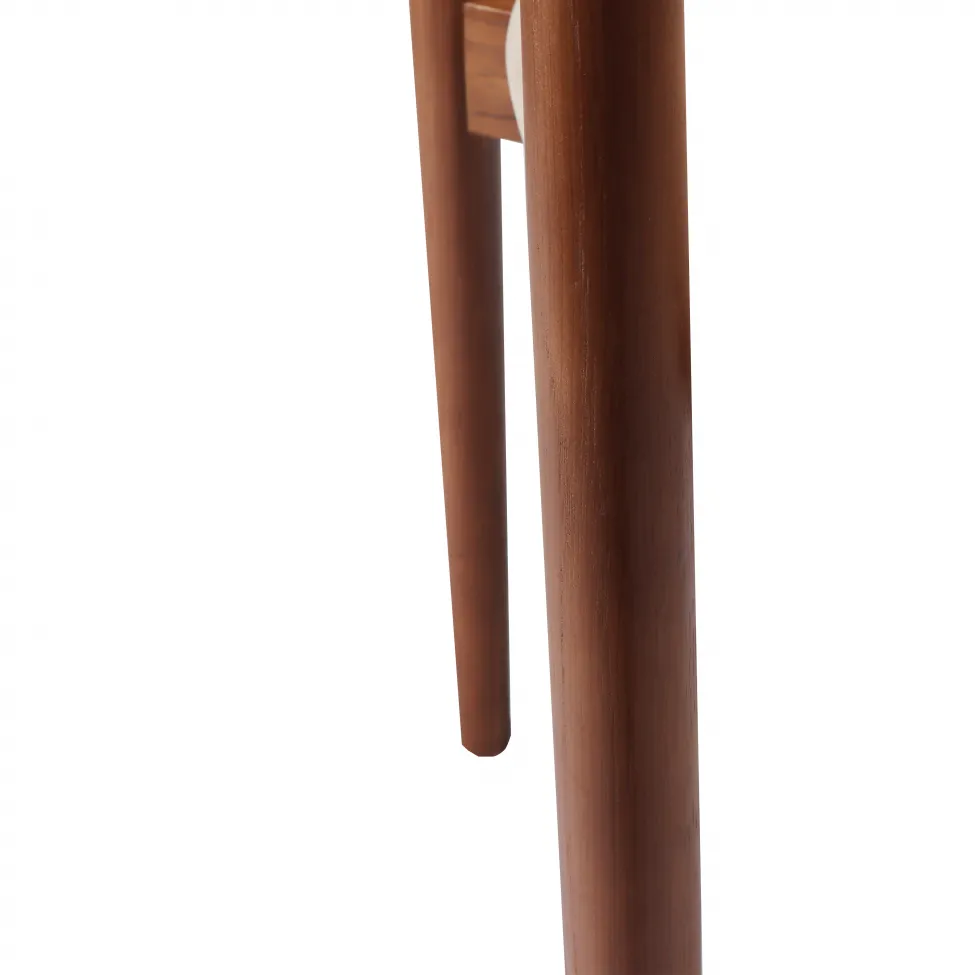 Chaise - Ystad (noyer/beige) - 2 pièces