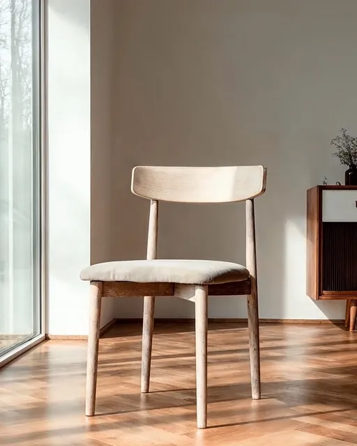Chaise - Ystad (chêne blanc/beige) - 2 pièces